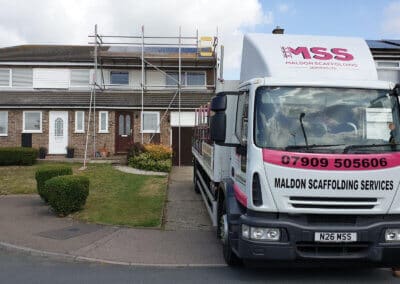 Scaffolding for solar panel installation in essex